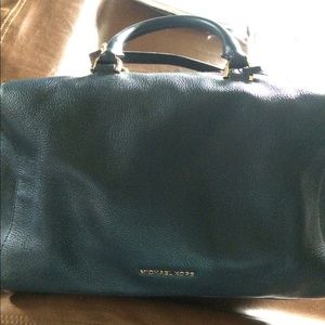 Michael Kors navy satchel handbag